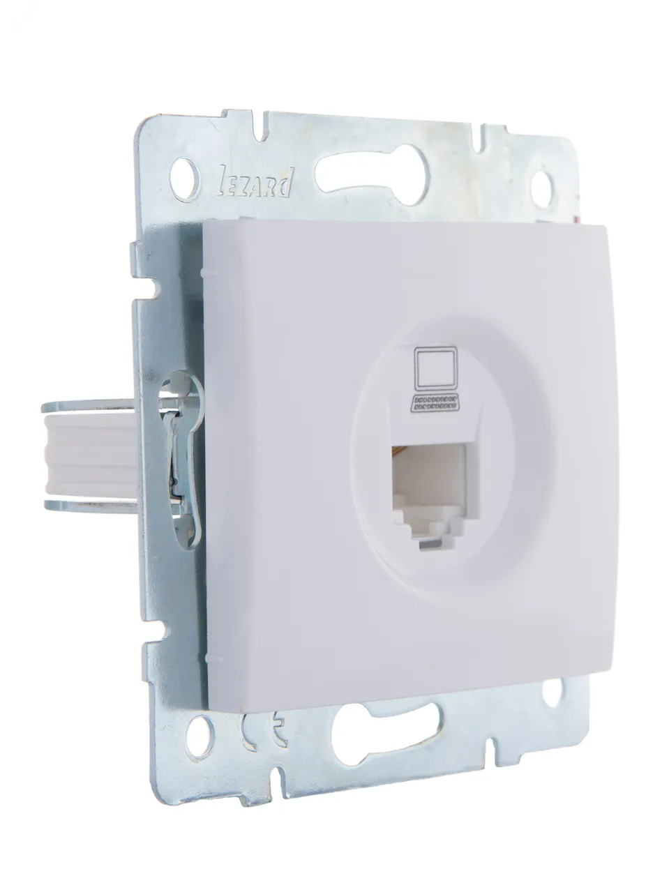 Розетка компьютерная 1-м СП Karina RJ45 механизм бел. 707-0288-139