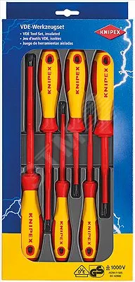 Набор отв-рток VDE диэлектрических, 6 пр., SL3/4/5.5/6.5, PH1/2 KN-002012V01