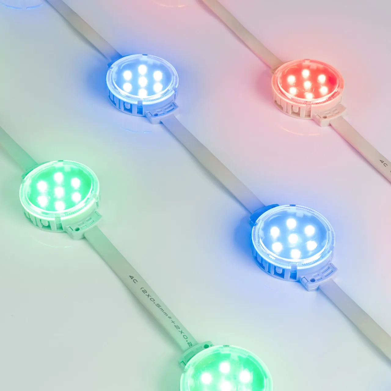 Модуль управляемый SPI-F7-D50 24V RGB-RAM-Auto (1.25W, IP68, 120 deg) 036826