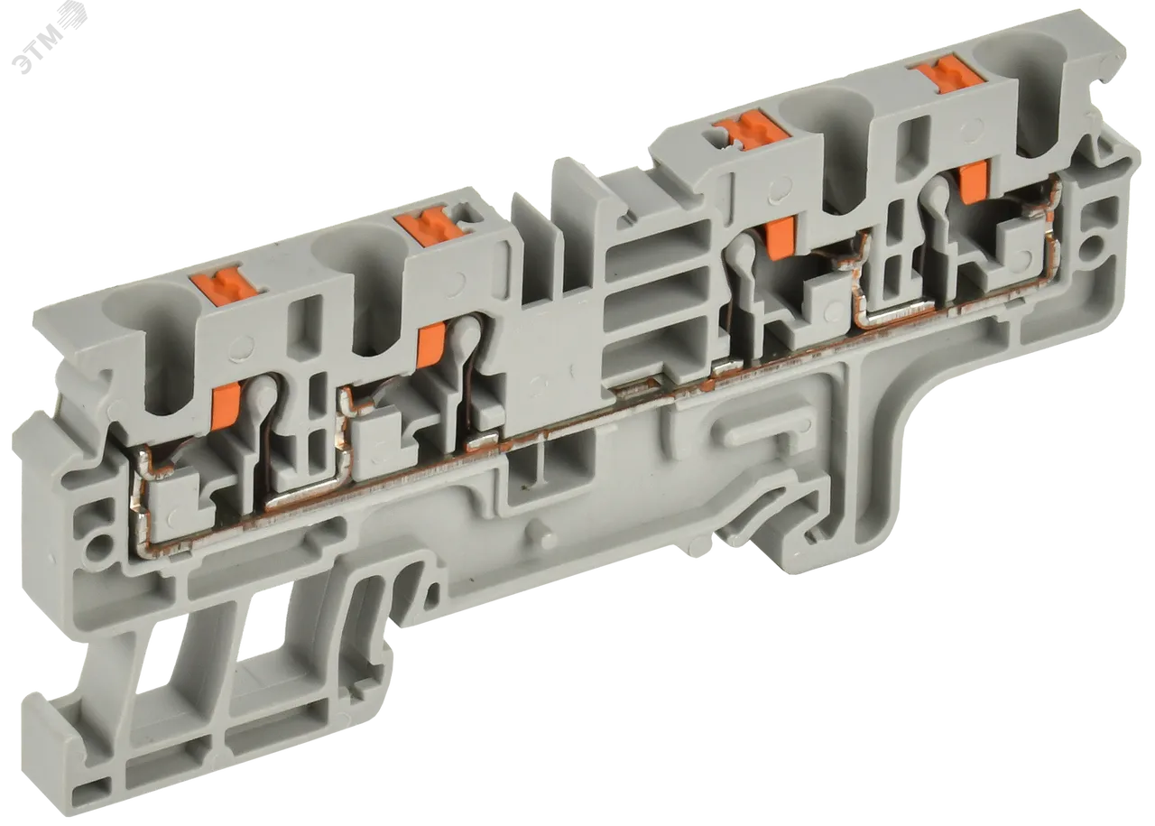Колодка клеммная CP-MC 4 вывода 4мм2 серая YCT22-00-4-K03-004