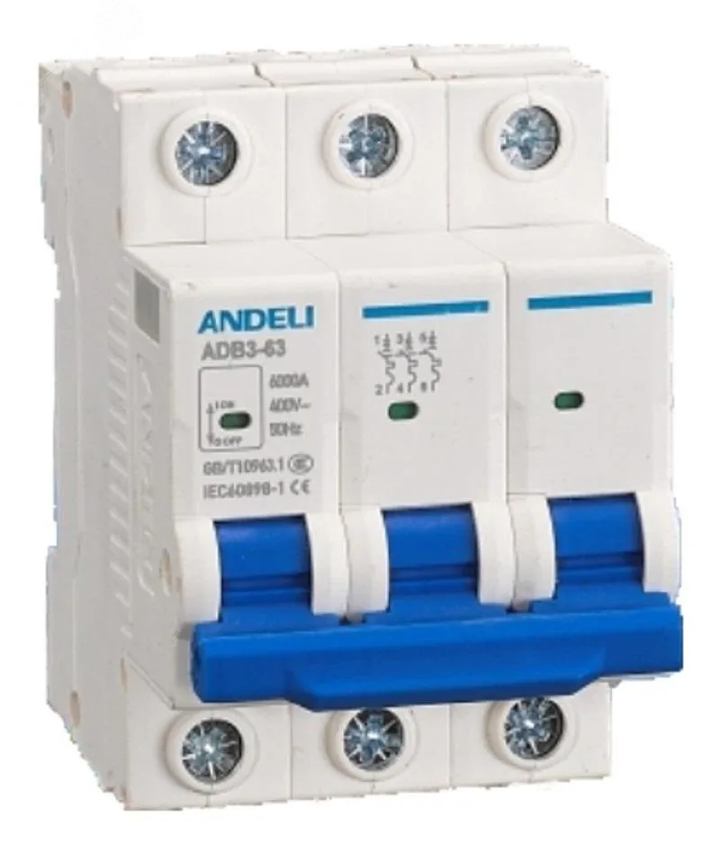 АВТ. ВЫКЛ. ADB3-63/3P 50A 6KA Х-КА C (AN