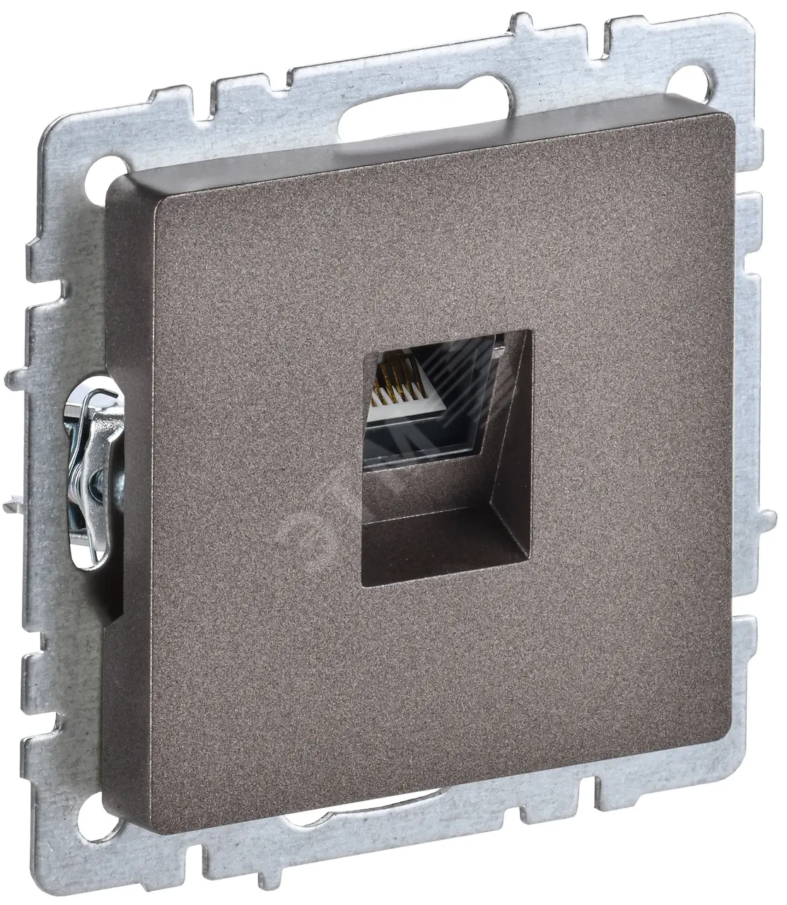 Розетка компьютерная СП RJ45 кат.5E BRITE РК10-БрТБ бронза IEK BR-K10-1-K45