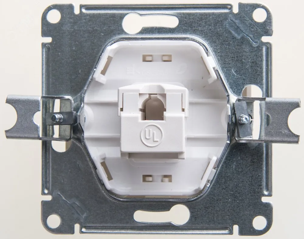Розетка компьютерная 1-м Glossa RJ45 кат.5E механизм перламутр. SE GSL000681K