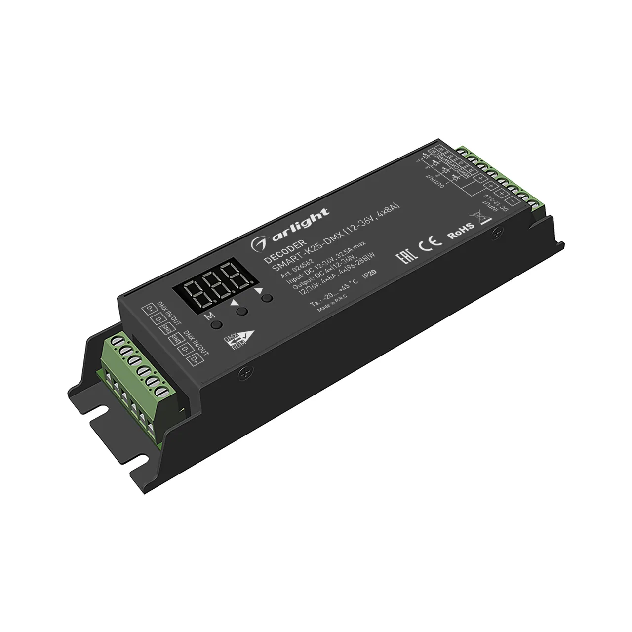 Декодер SMART-K25-DMX (12-36V, 4x8A) 026562