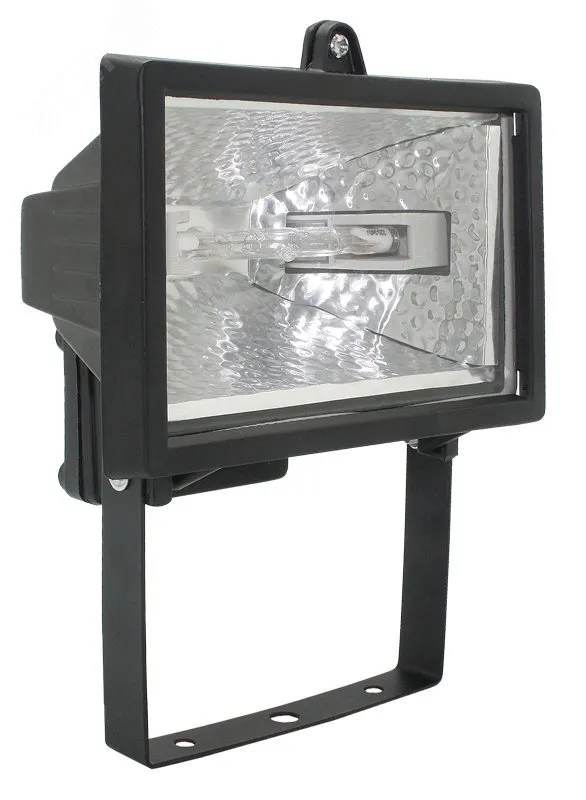 Прожектор ИО150 галоген. черный IP54 LPI01-1-0150-K02