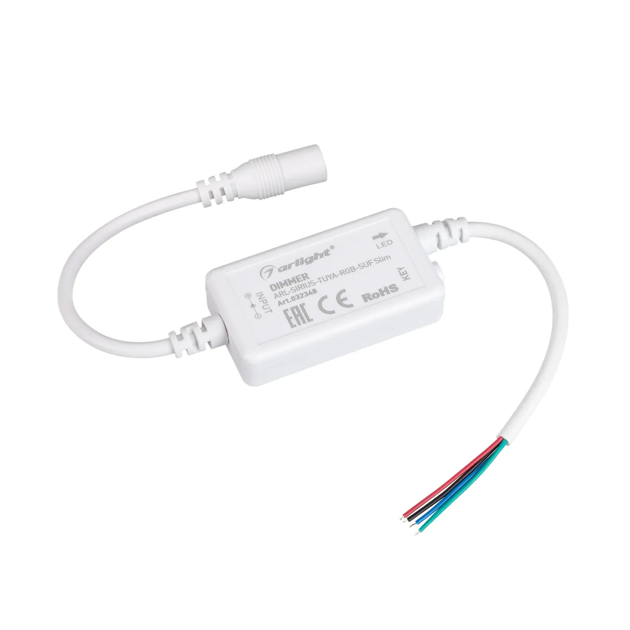 Диммер ARL-SIRIUS-TUYA-RGB-SUF Slim (12-24V, 3x2A, 2.4G) 032348