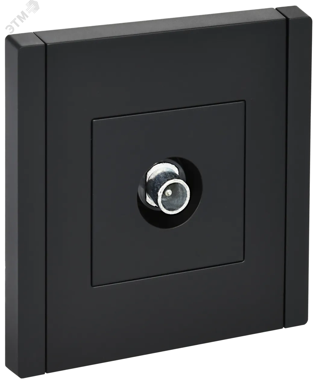 FORTE&PIANO Розетка TV проходная FP129 черный IEK FP-A10-P-K02