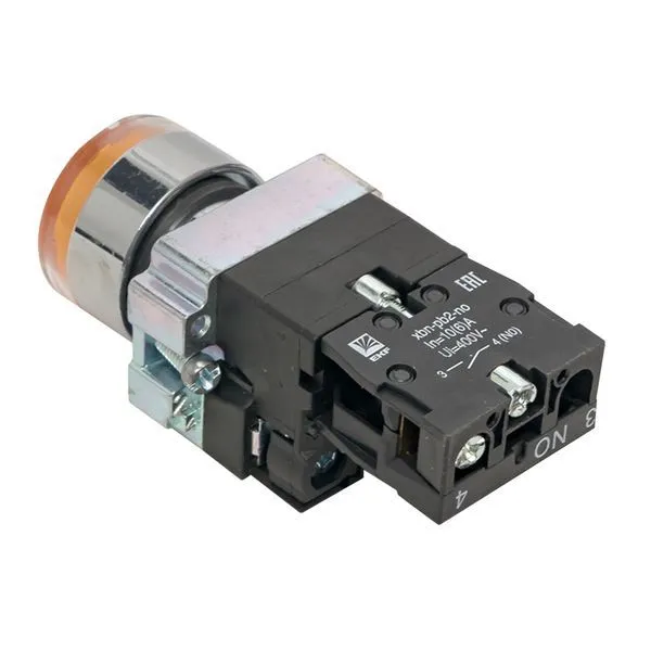 Кнопка BA51 с подсветкой 230В желт. NO PROxima xb2-bw51-230
