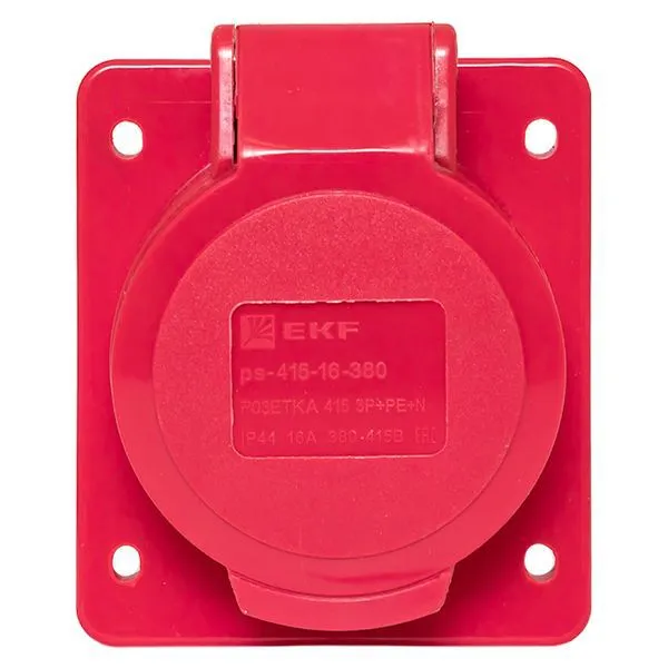Розетка кабельная 16А 380В 3P+РЕ+N IP44 (215) ps-215-16-380