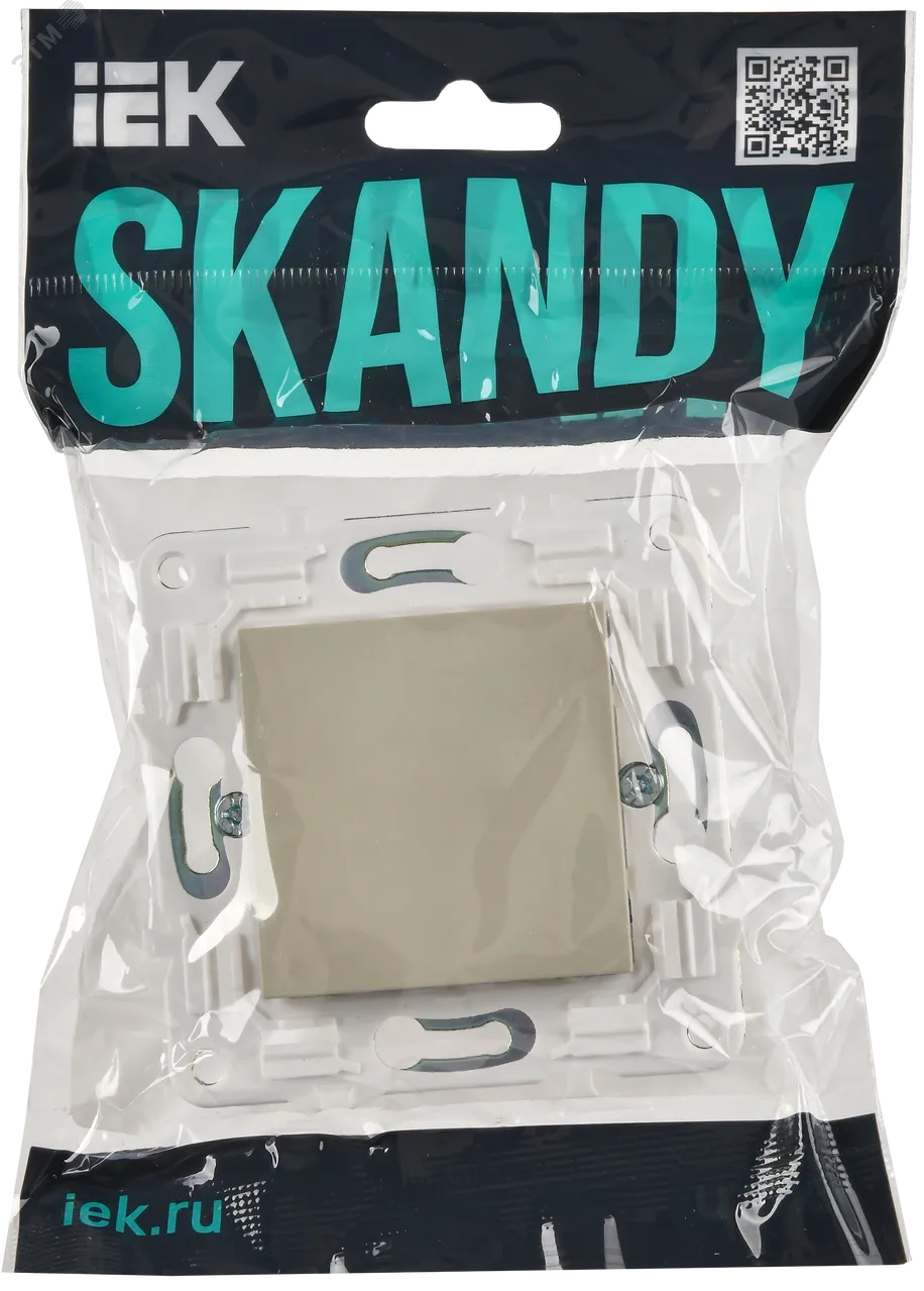 SKANDY Заглушка с суппортом SK-C01B бежевый IEK SK-PL10-K10
