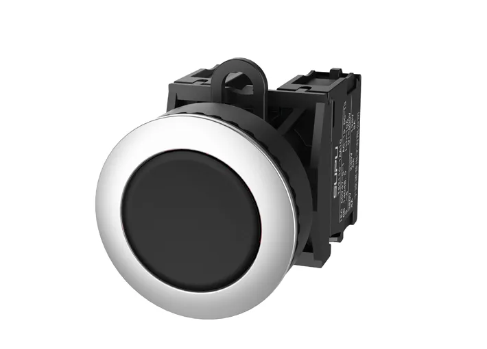 Кнопка плоская (черная) TS2020-0CM60