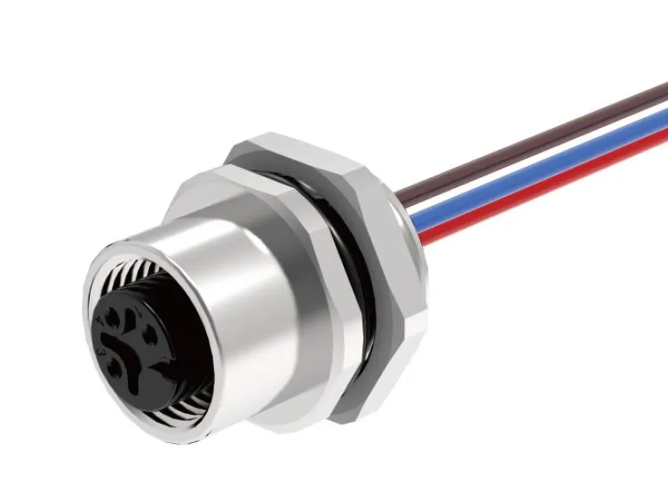 Розеточный разъем в панель, M12, M12A05C-FFHS-UC0.5