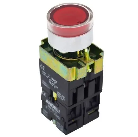 КНОПКА XB2-BW3461 С ПОДСВЕТКОЙ КРАСНЫЙ 1