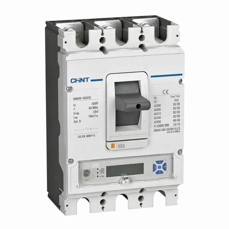 Выключатель автоматический 3п 250А 70кА NM8N-250Q EM с электрон. расцеп. LCD CHINT 271395