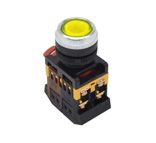 КНОПКА ABLFS-22 ЖЕЛТЫЙ D22ММ НЕОН/220В 1