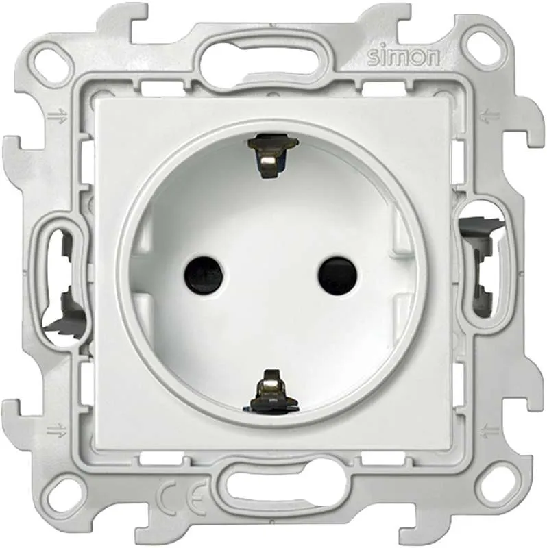 Розетка 1-м СП 24 16А IP20 2P+E Push&Go защ. шторки механизм бел. 2420432-030