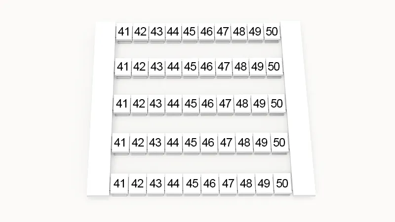 Маркировка (в кассетах) DEK5-50P-19-22Z(H)