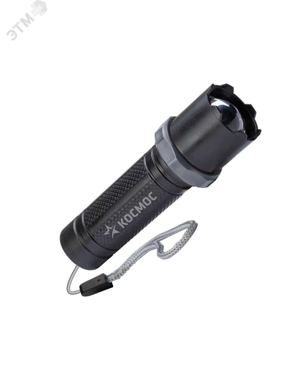 Фонарь аккумуляторный ручной LED 1Вт линза зум аккум. Li-ion 14500 0.45А.ч USB-шнур ABS-пластик KOS117Lit