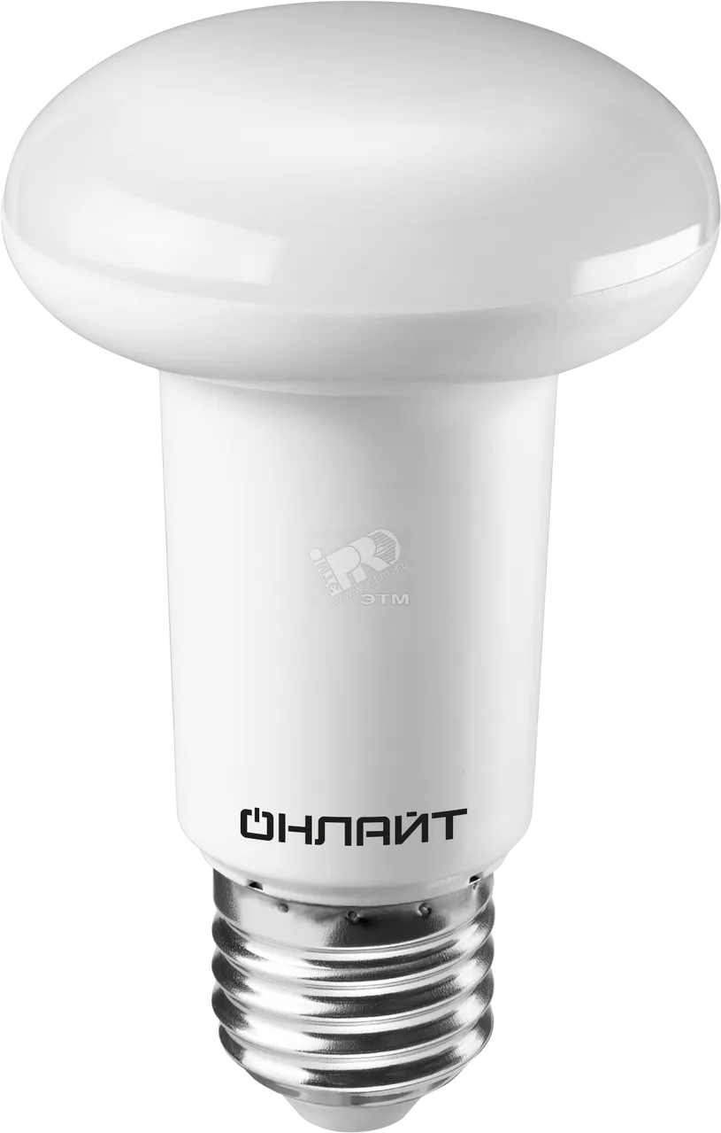 Лампа светодиодная LED зеркальная 8вт E27 R63 белый 19221
