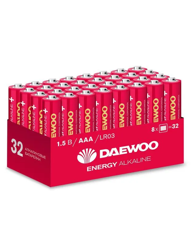 Элемент питания алкалиновый AAA/LR03 1.5В Energy Alkaline 2021 Pack-32 (уп.32шт) 5030084
