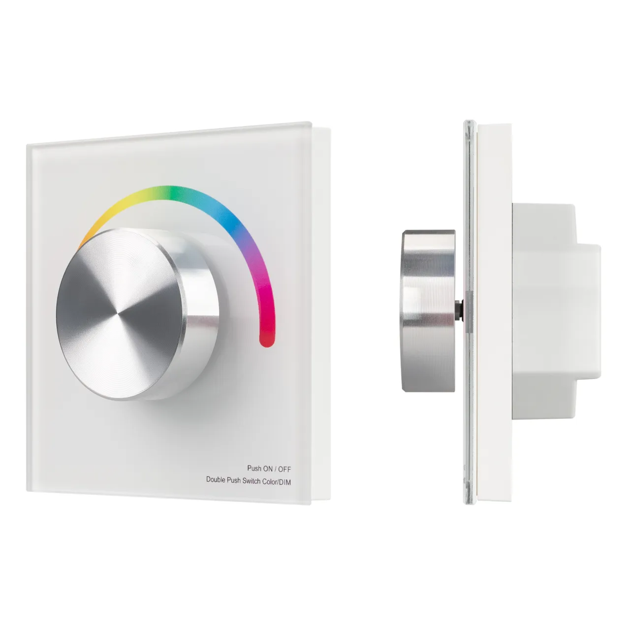 Панель SMART-P8-RGB-G-IN White (12-24V, 3x4A, Rotary, 2.4G) 033764