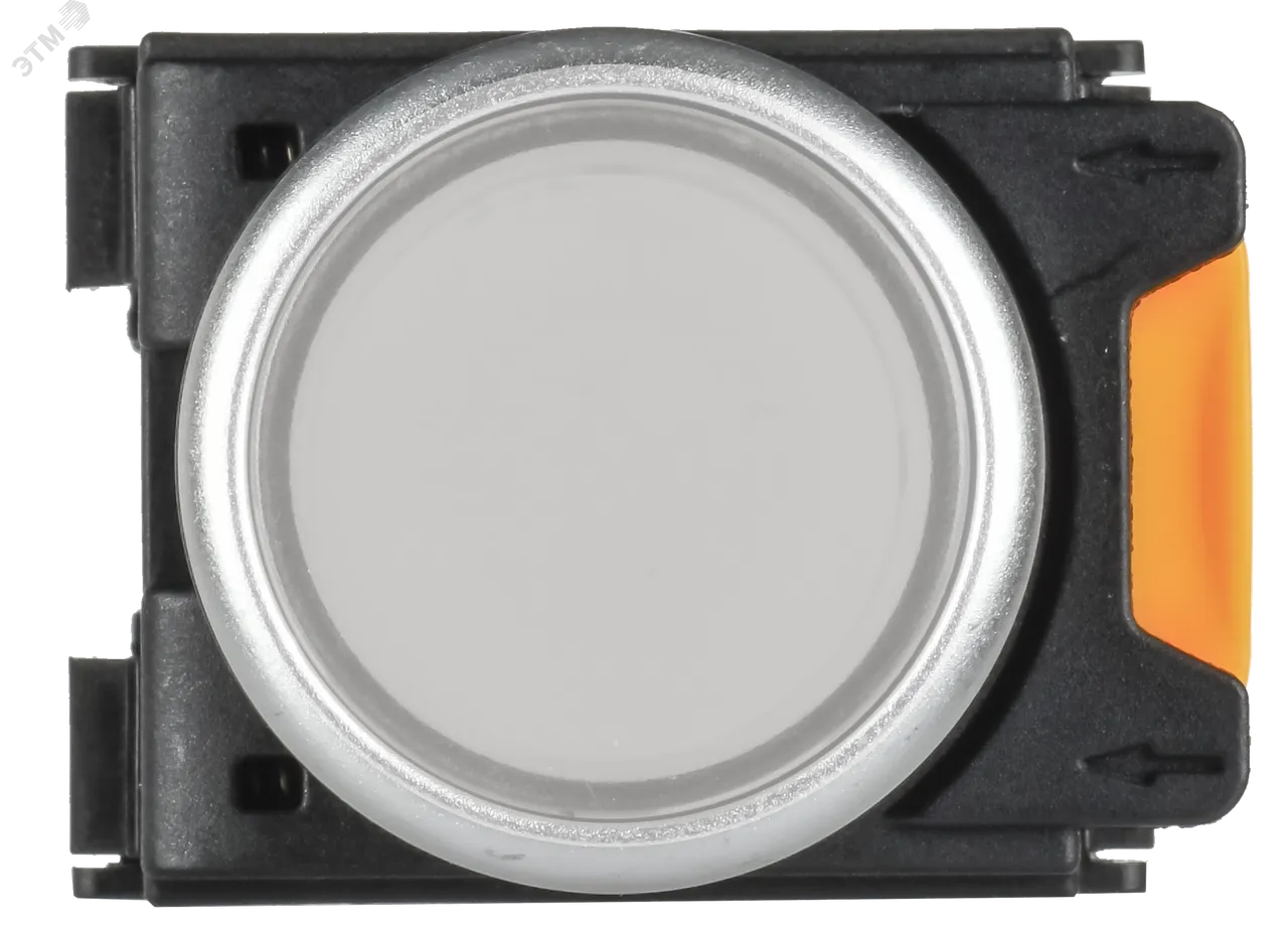 Кнопка с подсвет. и фикс. d=22мм 1NO+1NC белая MASTER MI-BT60-11TD-3-11-K01