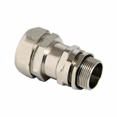 Муфта металлорукав-коробка DN 12 с уплотнением кабеля, IP68, М16х1,5, д.5 - 9мм 6014P12M160509