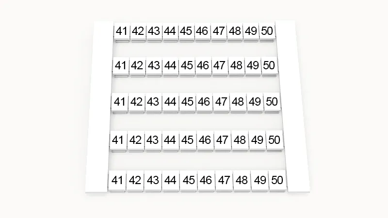 Маркировка (в кассетах) DEK6-50P-19-22Z(H)
