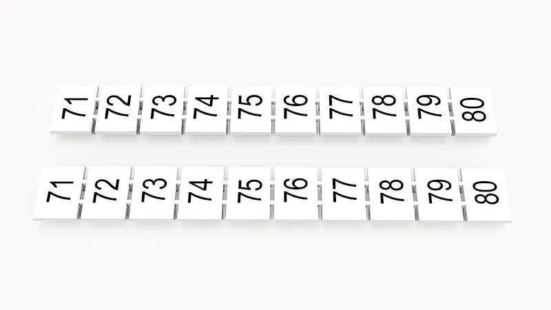Маркировка (в кассетах) ZB8-10P-19-125Z(H)