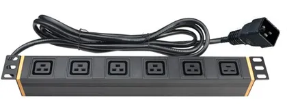 Блок распределения питания (PDU) 19" 16A, Вых:6 х C19, Вх:C20 х 2м R519C146