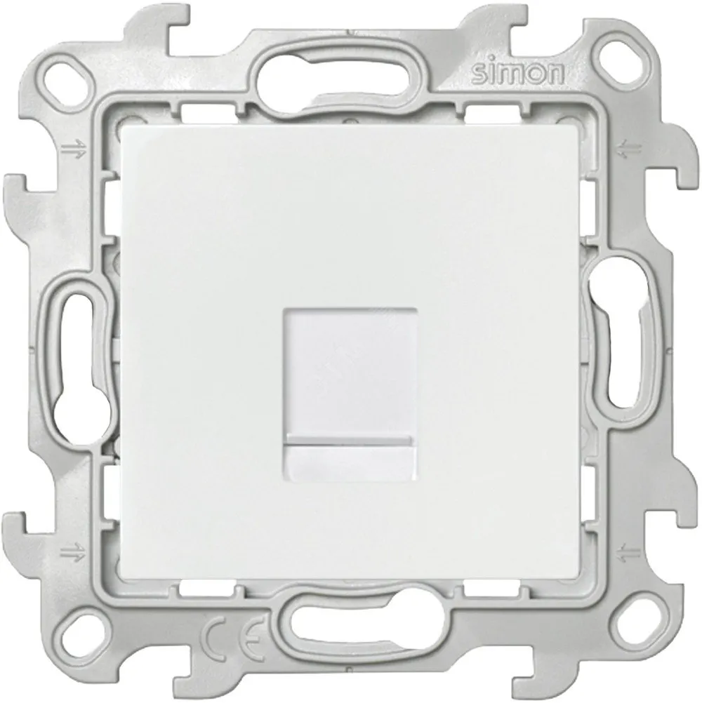 Розетка компьютерная СП 24 RJ45 кат.5E UTP IP20 механизм бел. 2410598-030