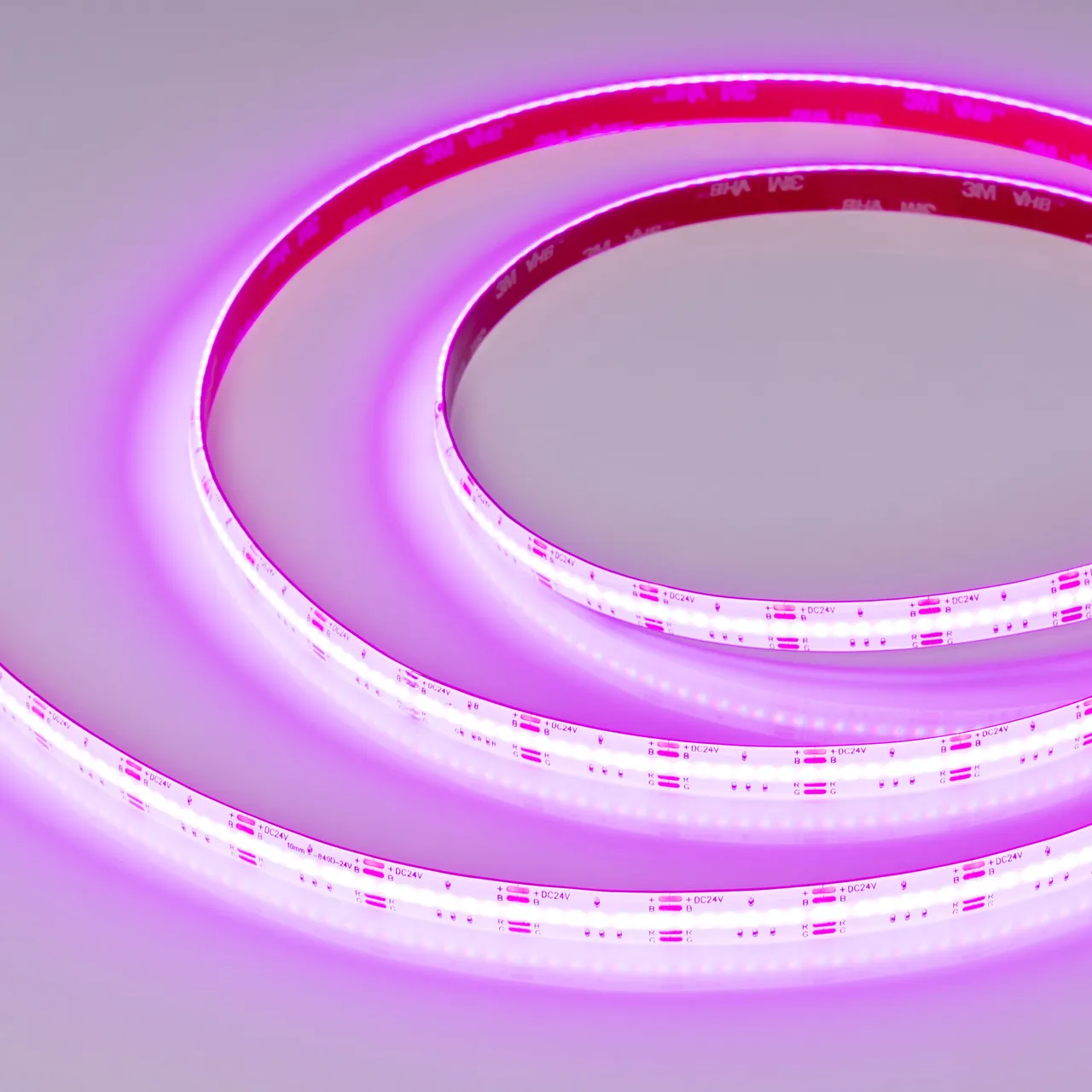 Лента герметичная COB-SE-X840-10mm 24V RGB (16 W/m, IP65, CSP, 5m) 041390