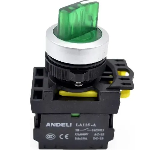 ПЕРЕКЛЮЧАТЕЛЬ LA115-A5-11XD/G (LED) ЗЕЛЕ