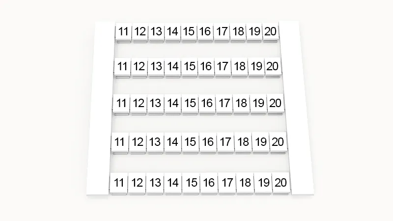 Маркировка (в кассетах) DEK6-50P-19-05Z(H)