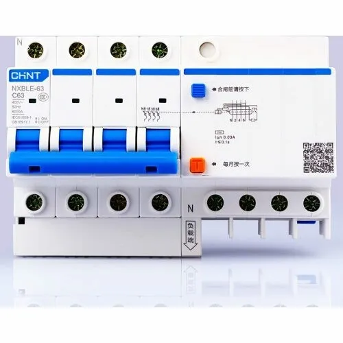 Выключатель автоматический дифференциального тока 4п C 40А 30мА тип AC 6кА NXBLE-63 CHINT 982161