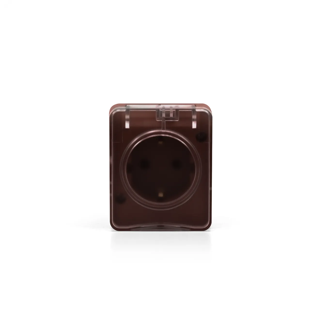 AtlasDesign PROFI IP54 О/У РОЗЕТКА с заземлением со шторками 16А 250В, КОРИЧНЕВЫЙ ATN546045