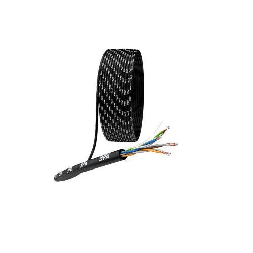 Кабель витая пара U/UTP кат.5E 4х2х24AWG solid CCA PE Outdoor Simple черн. (м) Б0044436