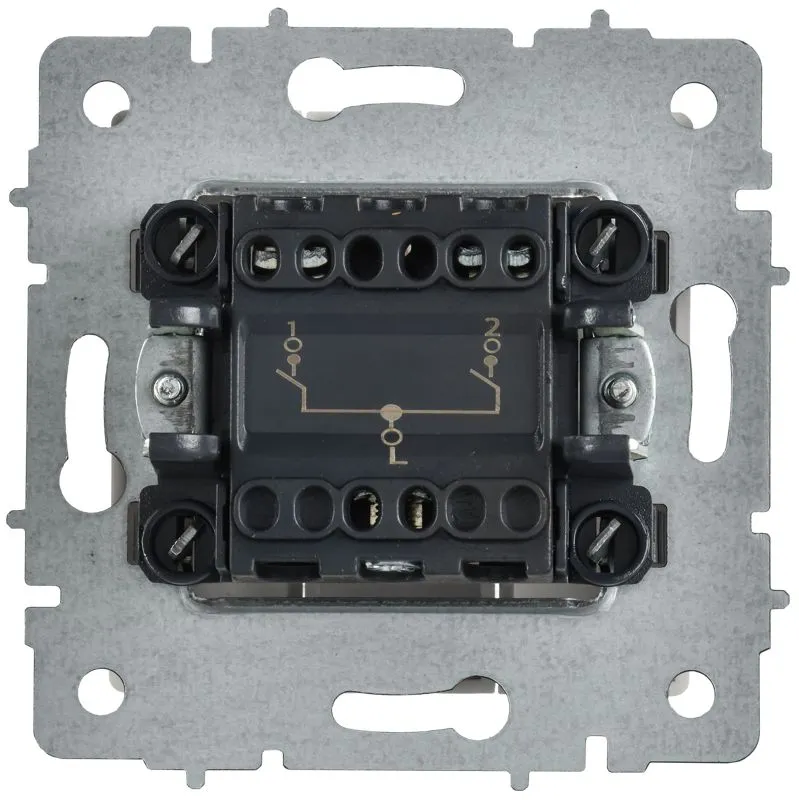 BRITE Выключатель 2-клавишный 10А ВС10-2-0-БрАБ арктический белый IEK BR-V20-0-10-K91