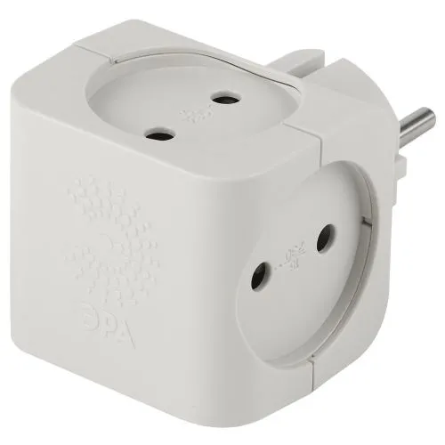 Разветвитель 4-м без заземл. 16А IP20 SP-4-W бел. Б0005103
