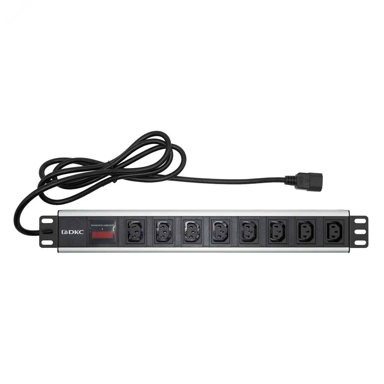 Блок распределения питания (PDU) 19"10A с индикацией, Вых:8 C13,Вх: C14 R519IEC8AMC14