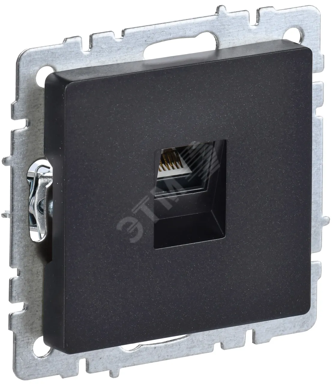 Розетка компьютерная СП RJ45 кат.5E BRITE РК10-БрЧ черн. BR-K10-1-K02
