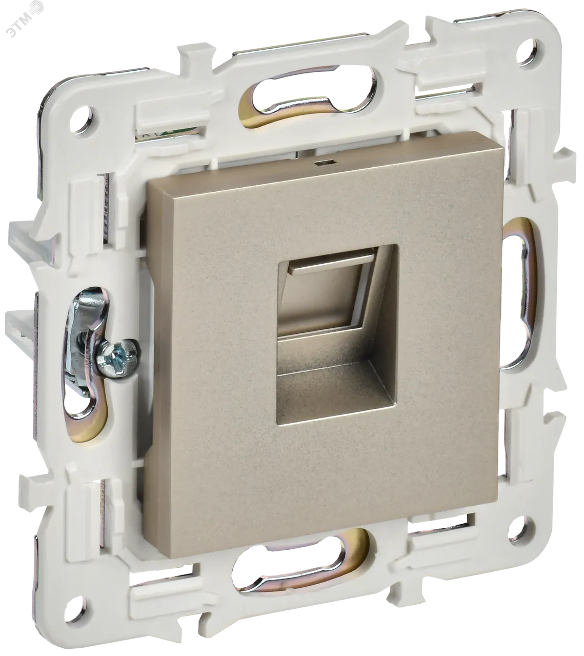 SKANDY Розетка компьютерная RJ45 кат.5E SK-K01Sh шампань IEK SK-K10-1-K37