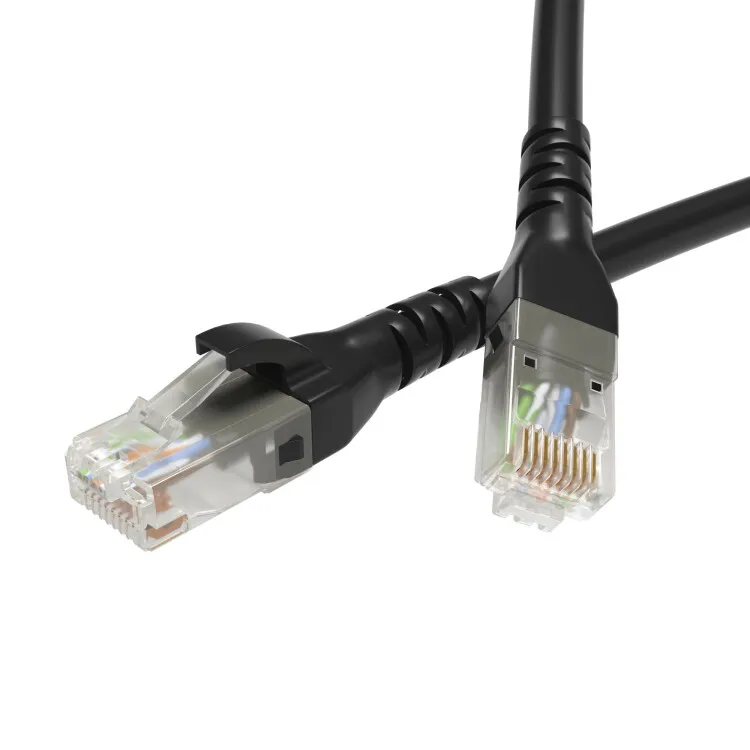 Патч-корд неэкранированный CAT5E U/UTP 4х2, LSZH, черный, 2.0м RN5EUU4520BK