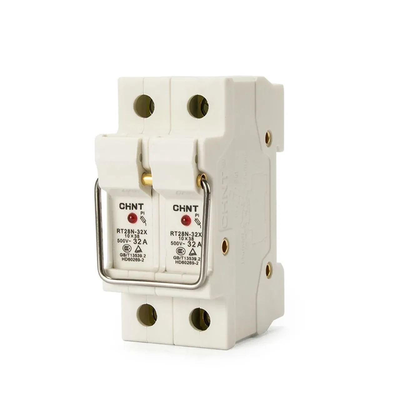 Держатель плавких вставок с индикацией RT28N-32X 10х38 2П (R) 520487