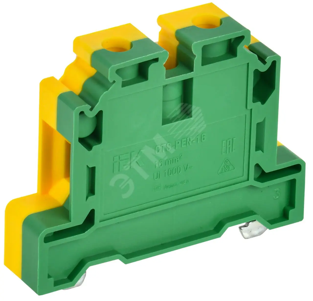 Колодка клеммная CTS-PEN земля 16мм2 желто-зеленая YCT11-00-K52-016