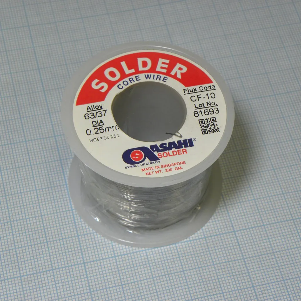 SN63/PB37 D0.25MM 200G CF10