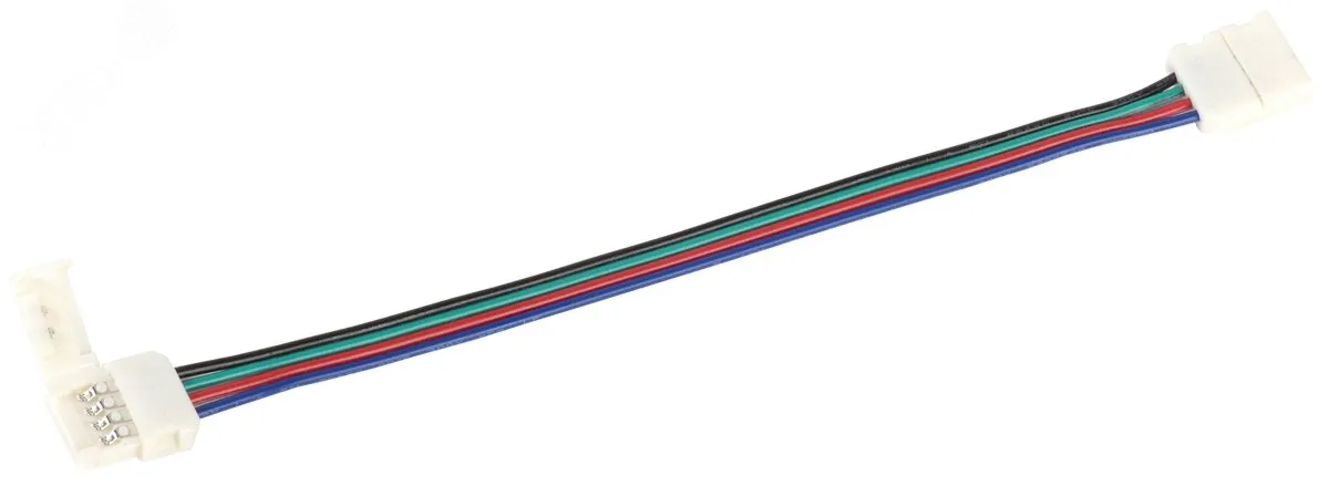 Коннектор 3шт RGB 10мм (разъем-15см-разъем) IEK (кр.1шт)