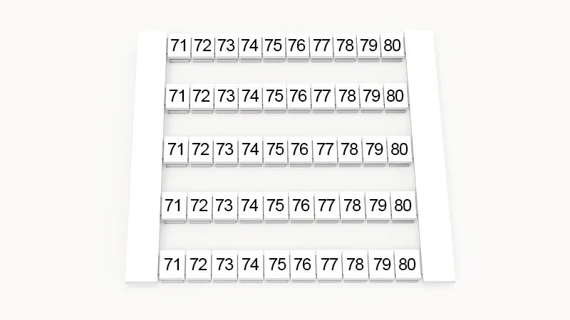 Маркировка (в кассетах) DEK6-50P-19-34Z(H)