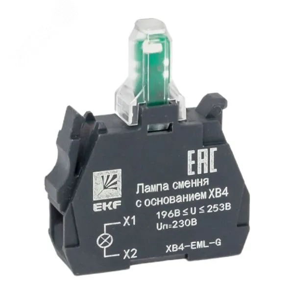 Лампа сменная с основанием XB4 зел. 230В PROxima XB4-EML-G