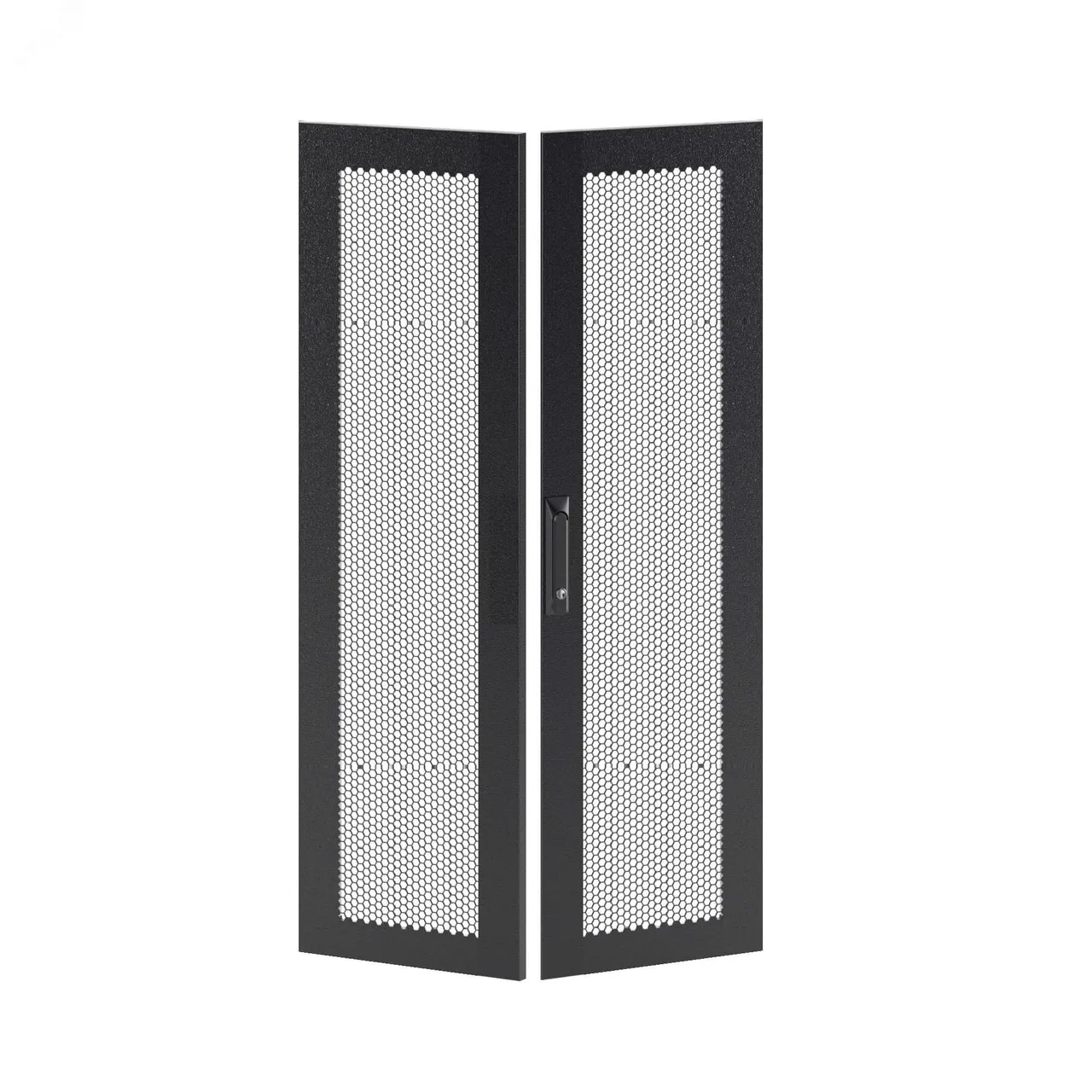Дверь перфорированная двухстворчатая для IT-CQE 2000x600 RAL9005 RBITCPMD2060
